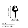 Wallity Yoga 18 Escultura de pared negra